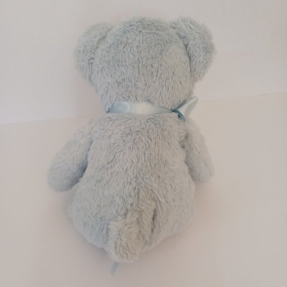 The Bearington Collection 14” Baby’s First Bear Teddy Blue Stuffed Plush Lovey - Picture 6 of 9